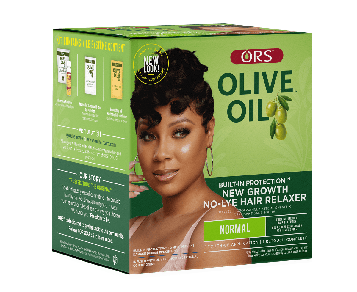 ORS Olive Oil New Growth No-Lye Relaxer Kit, Normal strength