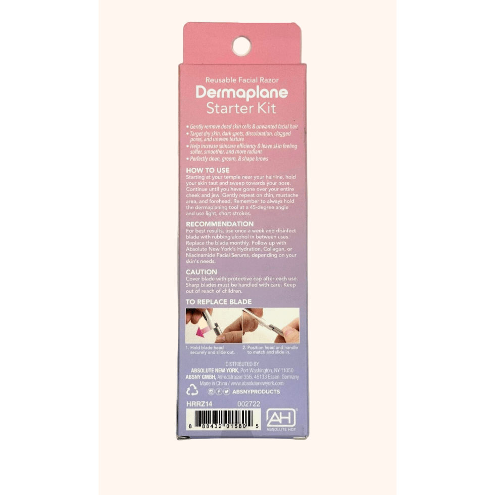 Absolute NewYork Dermaplane Starter Kit for Brows & Exfoliation - Beauty Exchange Beauty Supply