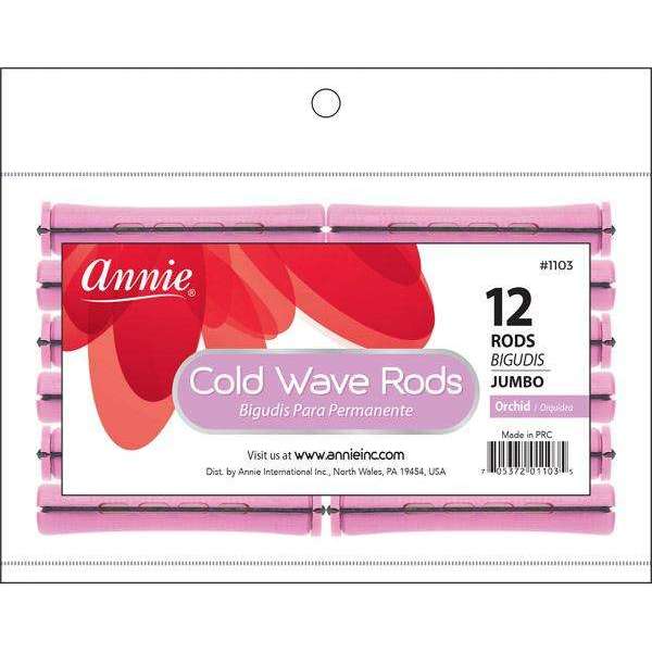 Annie #1103 Jumbo Cold Wave Rods – Orchid, 12-Pack in retail packaging