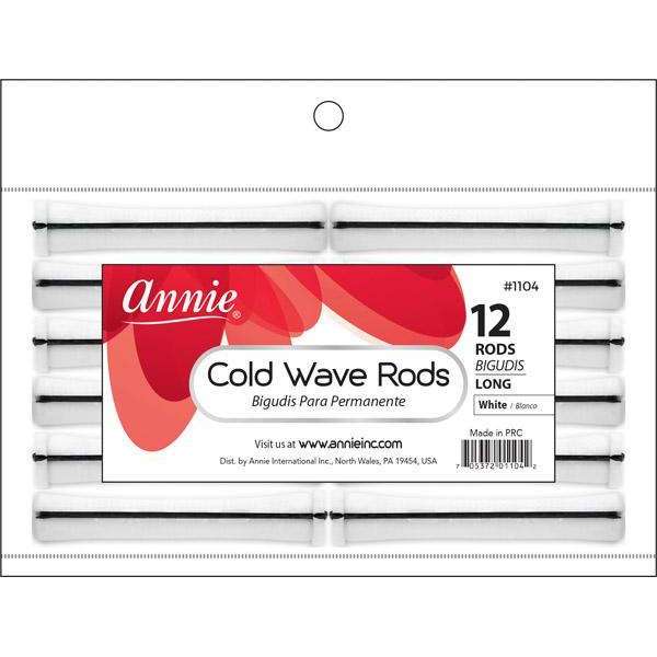 Annie Cold Wave Rods Long 1/2 Inch, 12 Count, White package on white background