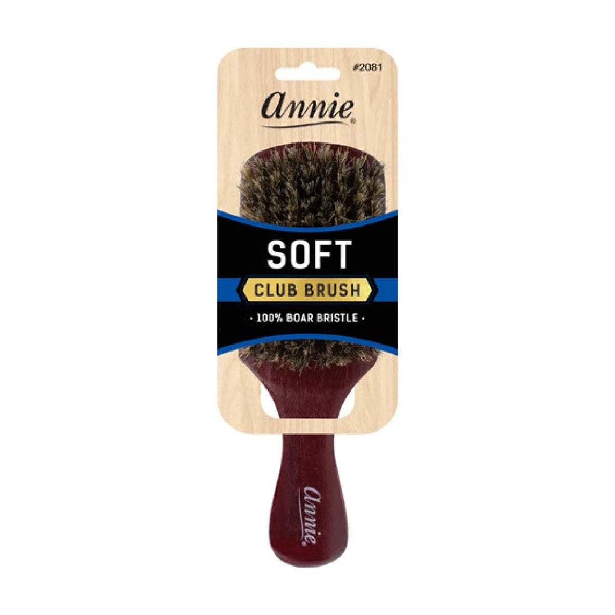 Annie Soft Club Brush 2081 with 100% boar bristles