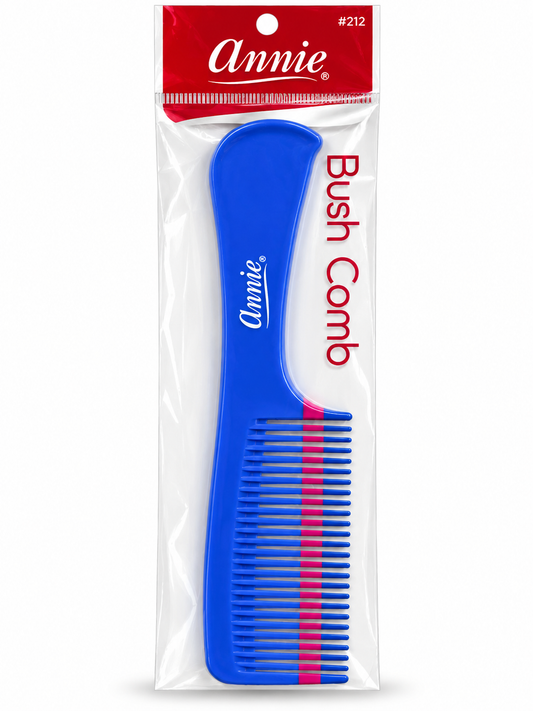Annie #212 blue and pink two-tone Bush Comb in retail packaging