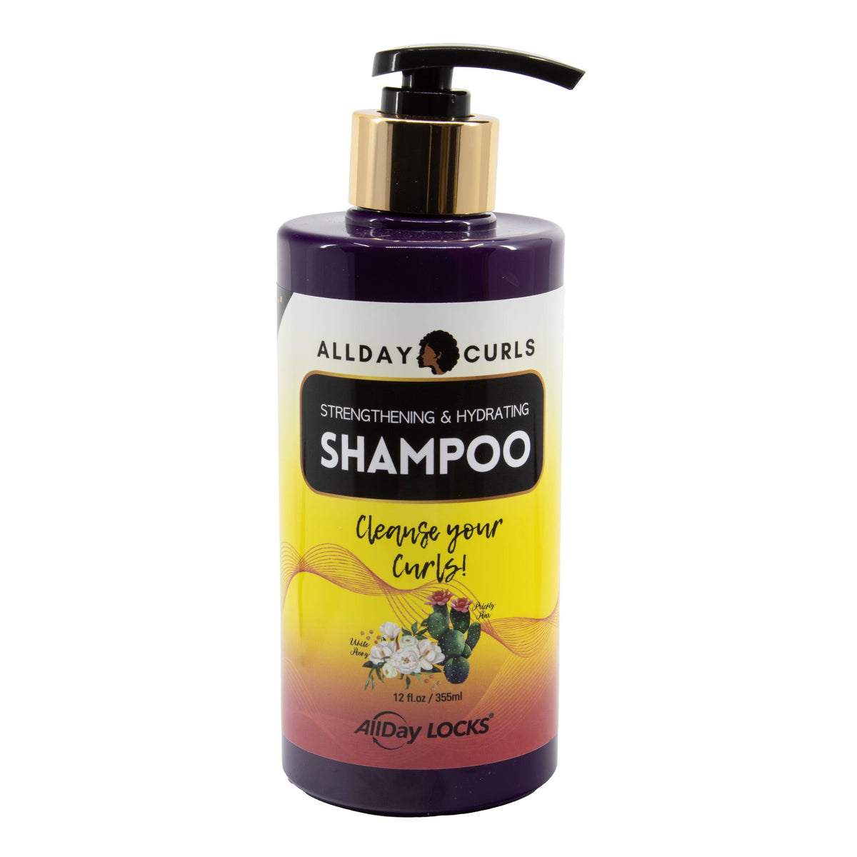 AllDay Curls Strengthening & Hydrating Shampoo - 12 fl oz — front of product packaging
