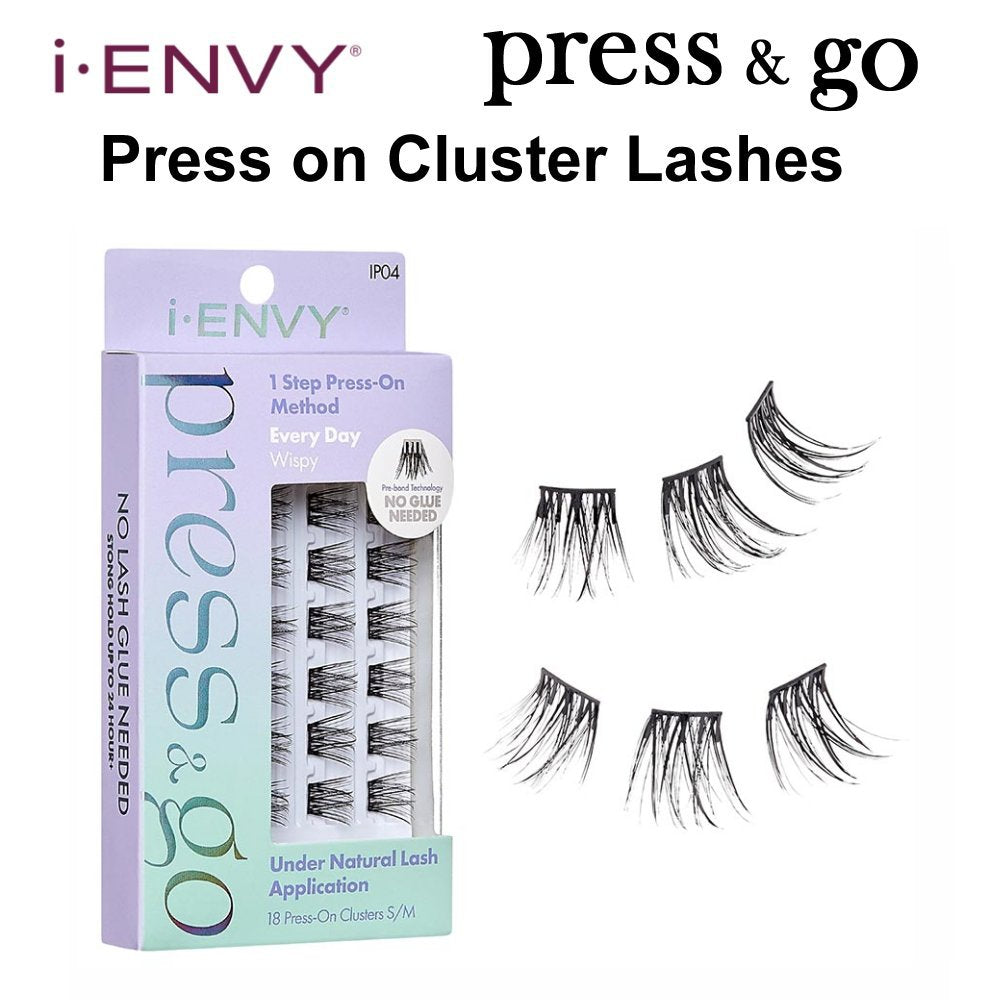 iEnvy Press & Go Press On Cluster Lashes Kiss