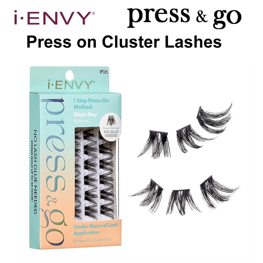iEnvy Press & Go Press On Cluster Lashes Kiss