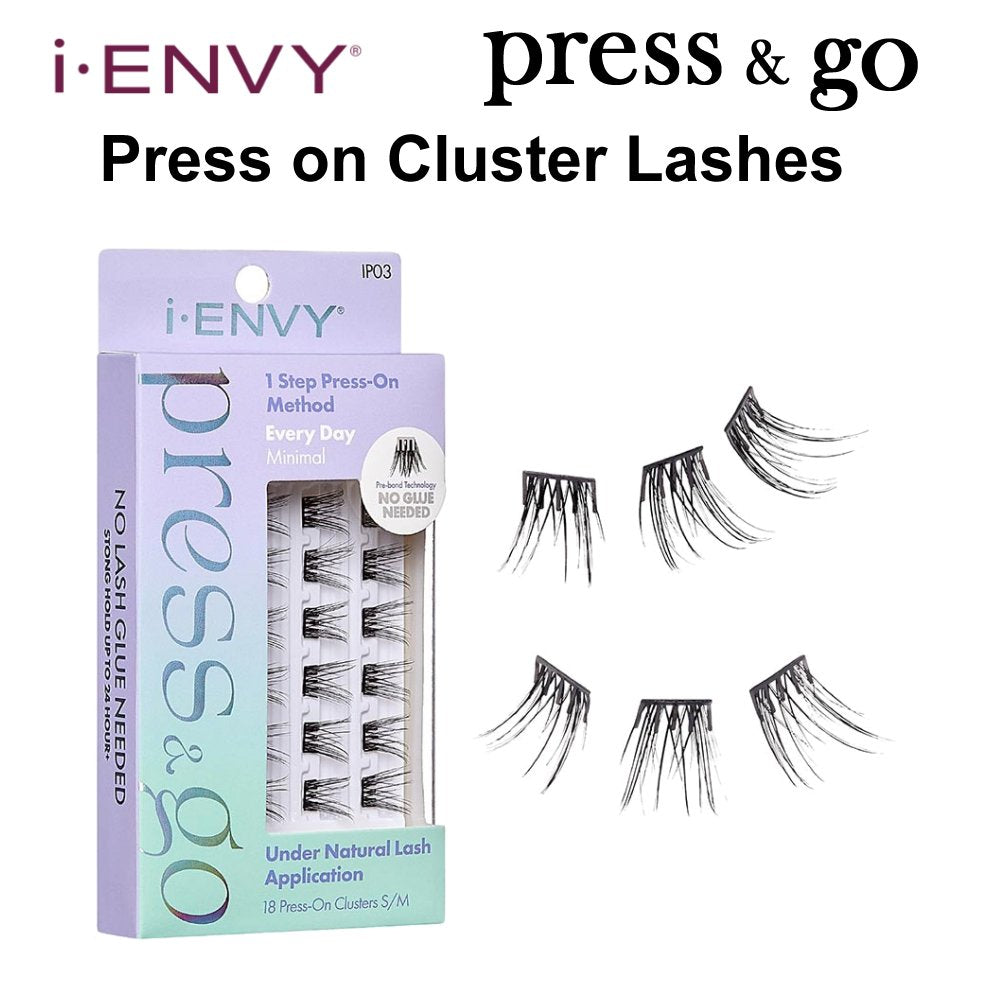 iEnvy Press & Go Press On Cluster Lashes Kiss