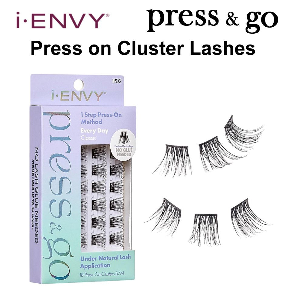 iEnvy Press & Go Press On Cluster Lashes Kiss