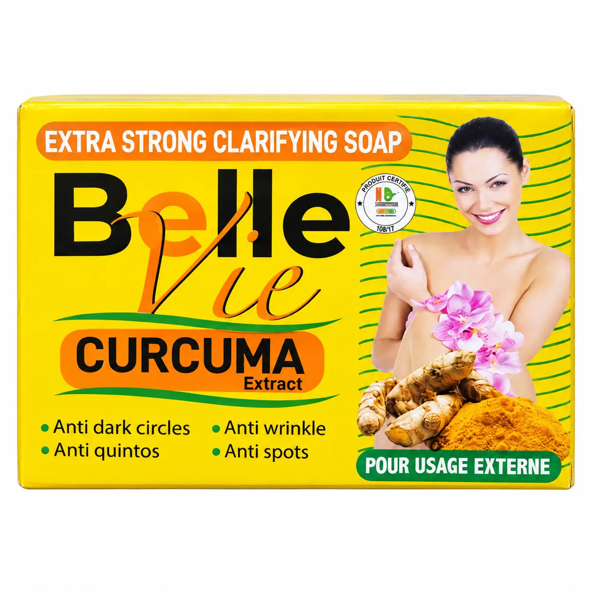 Belle Vie Extra Strong Clarifying Soap Curcuma (Turmeric) 225 g