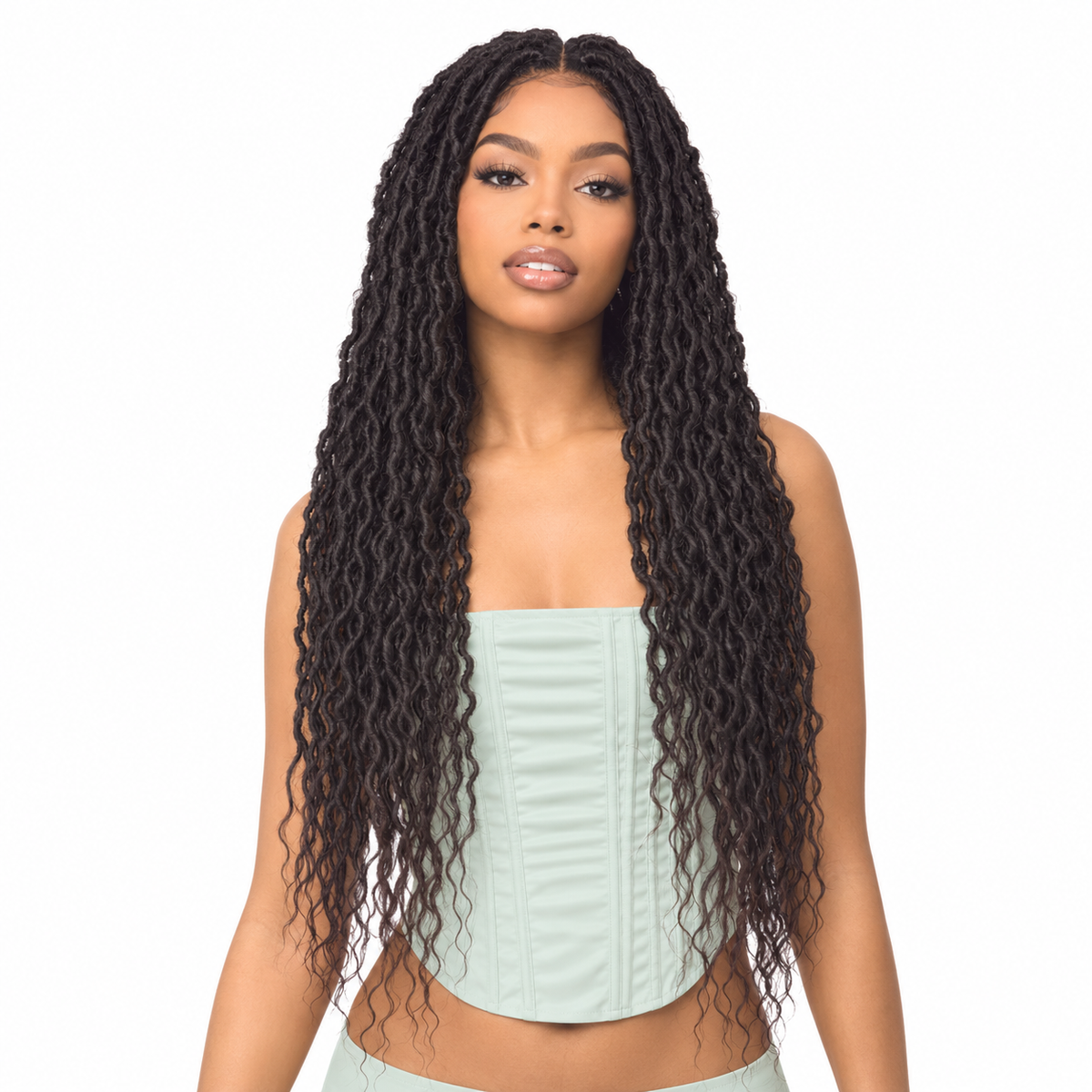 Bobbi Boss Nu Locs French Deep Boho 24-inch model hairstyle
