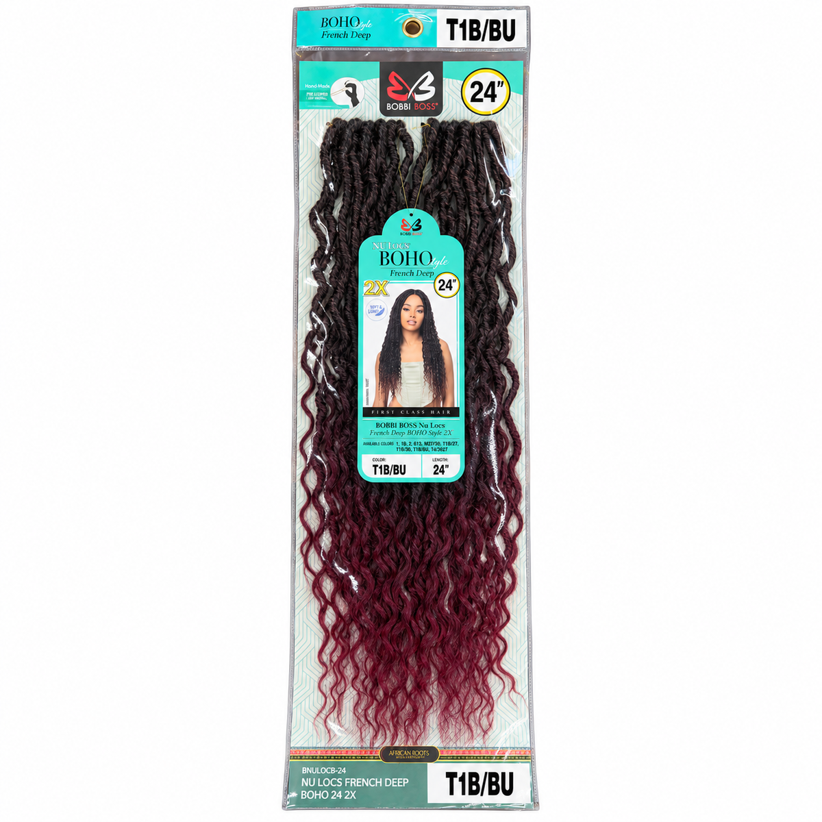 Bobbi Boss French Deep Boho 24 inch T1B/BU full package