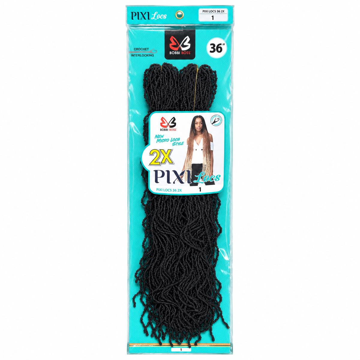 Bobbi Boss 2X Pixi Locs 36-inch full retail package color 1