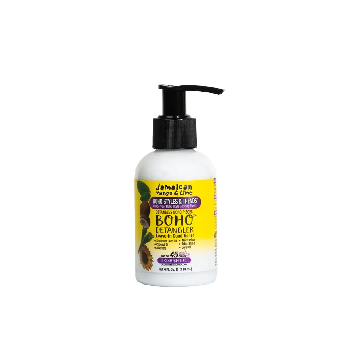 Jamaican Mango & Lime Boho Detangler – 4 oz Boho Detangler pump bottle