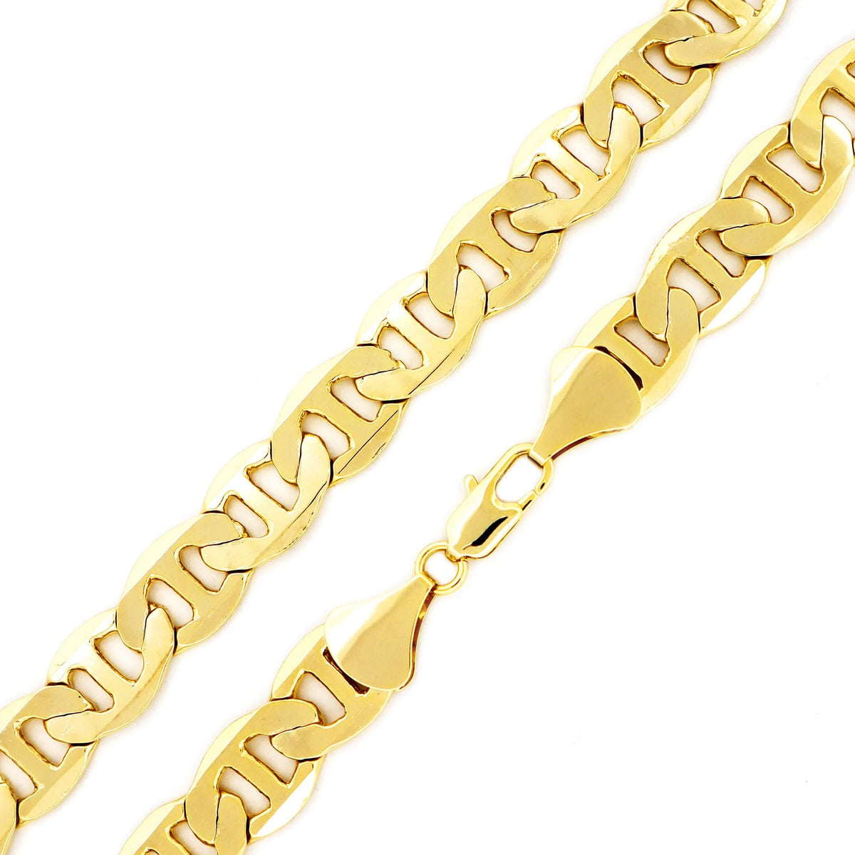 Joy Jewelry Marine Dia Cut Gold Plated Chain Necklace 20" CH06