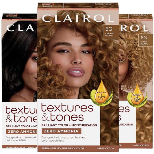 Clairol Textures & Tones Permanent Moisture-Rich Hair Color