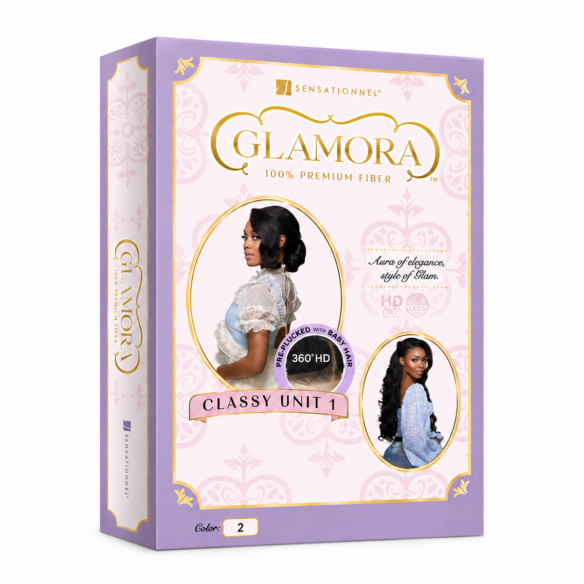 Sensationnel Glamora Classy Unit 1 27-inch wig package — 2