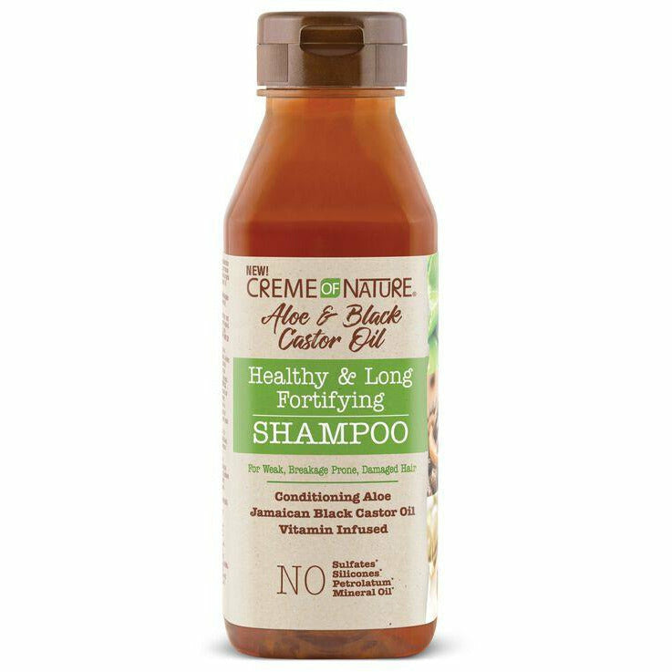 Creme of Nature: Aloe & Black Castor Oil Fortifying Shampoo 12oz Creme of Nature