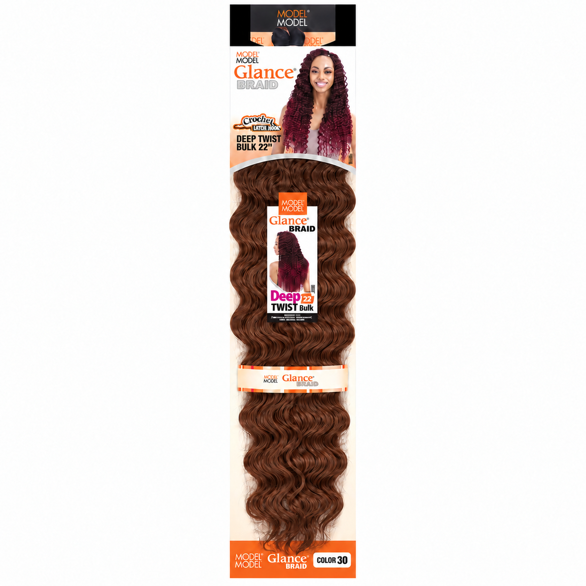 Model Model Glance Deep Twist Bulk 22 inch retail package — solid color 30
