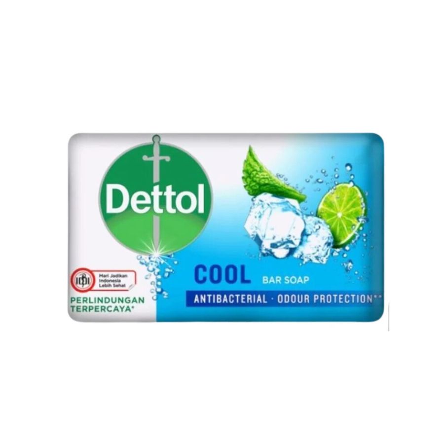 Dettol Cool antibacterial soap — one individually wrapped 100 g bar, supplier photo