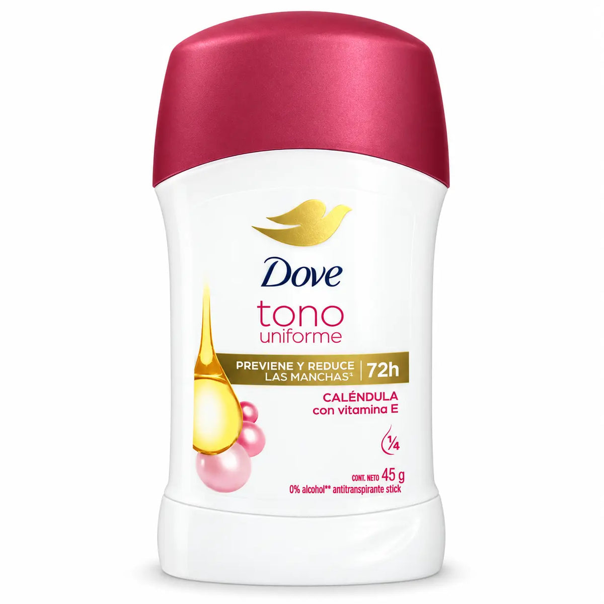 Dove Tono Uniforme Calendula antiperspirant stick 45g with red cap