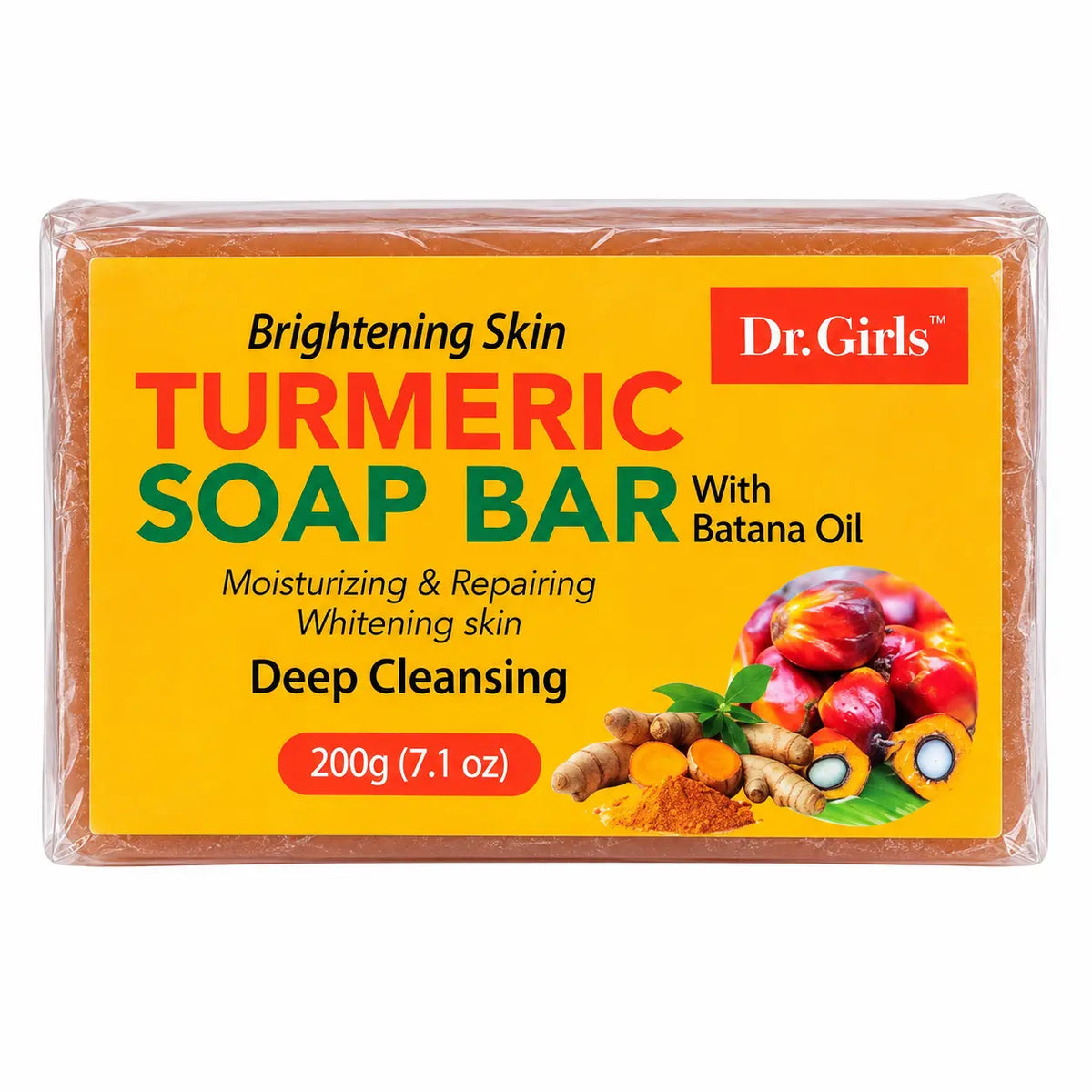 Dr. Girls Turmeric Soap Bar with Batana Oil 200 g