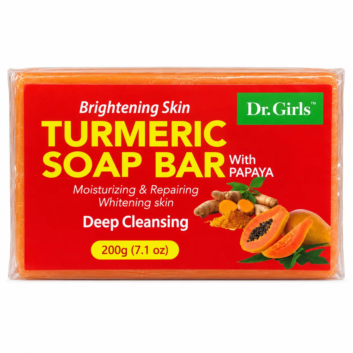 Dr. Girls Turmeric Soap Bar with Papaya 200 g