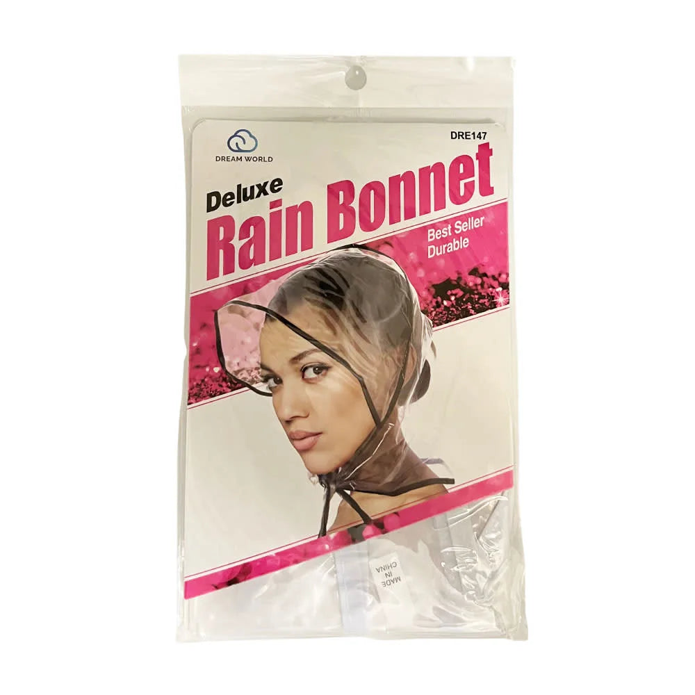 Dream World DRE147 Clear Deluxe Rain Bonnet front packaging