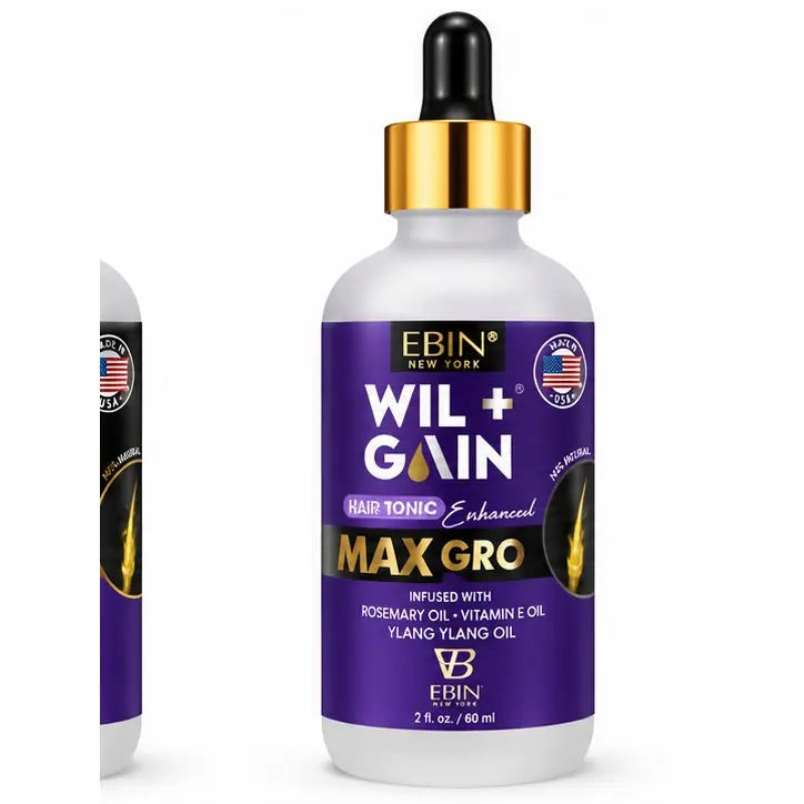 Enhanced Max Gro Hair Tonic Rosemary Vitamin E Ylang Ylang