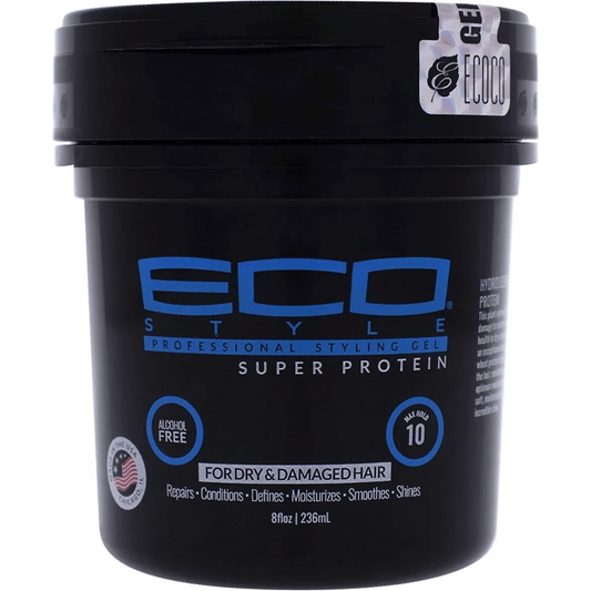 Eco Style Super Protein Styling Gel — 8 oz Super Protein black jar