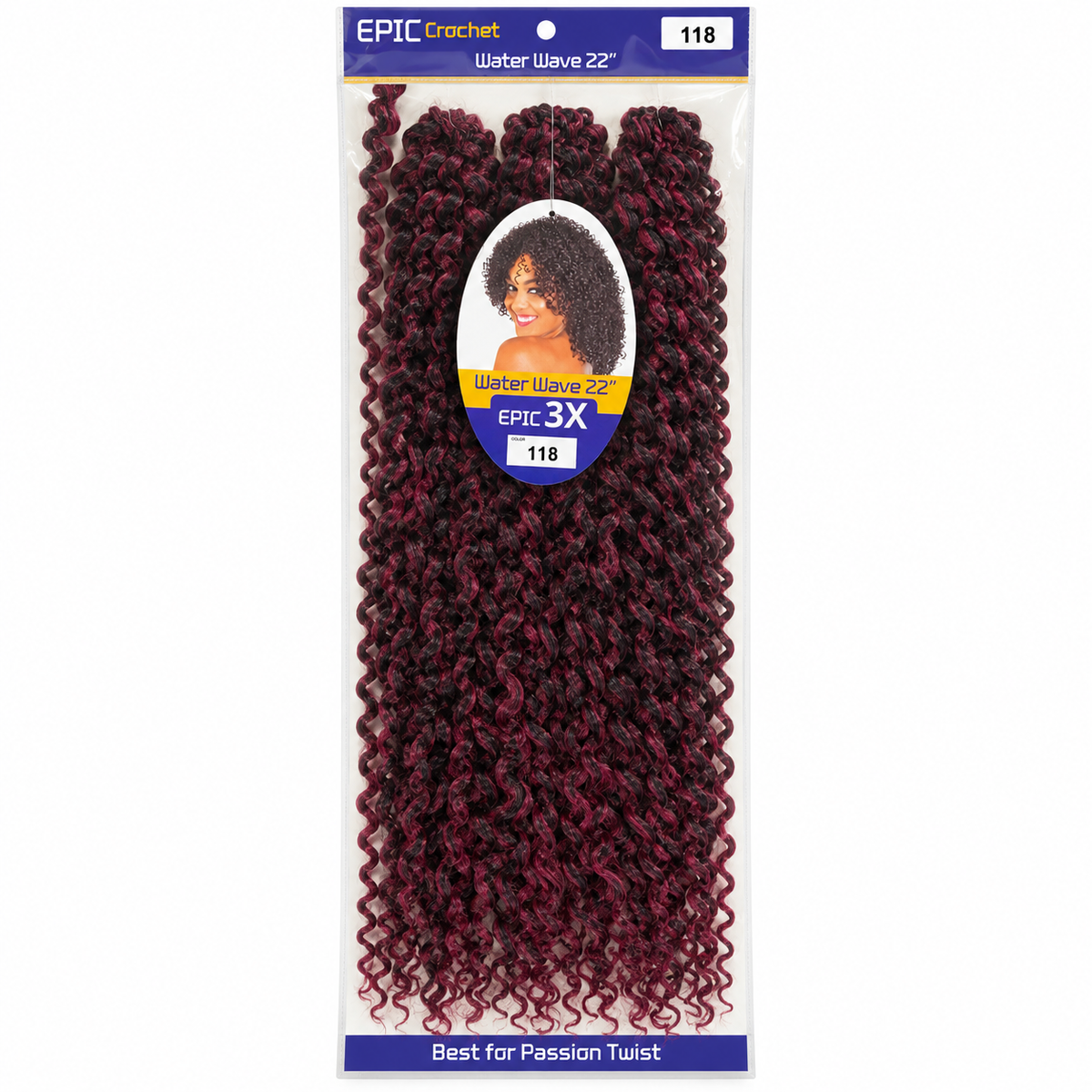 EPIC 3X Water Wave 22" — color 118 package
