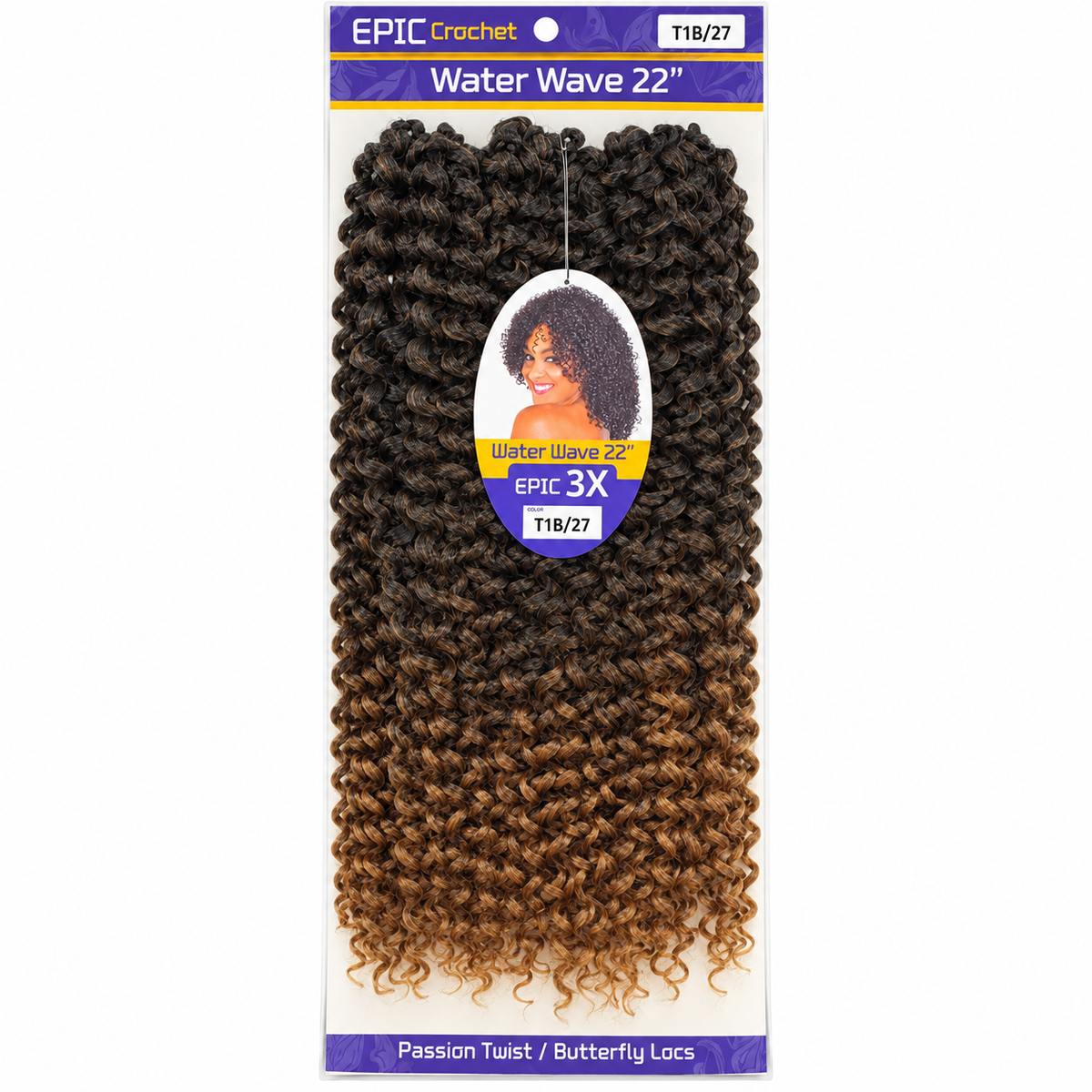 EPIC 3X Water Wave 22" — color T1B/27 package