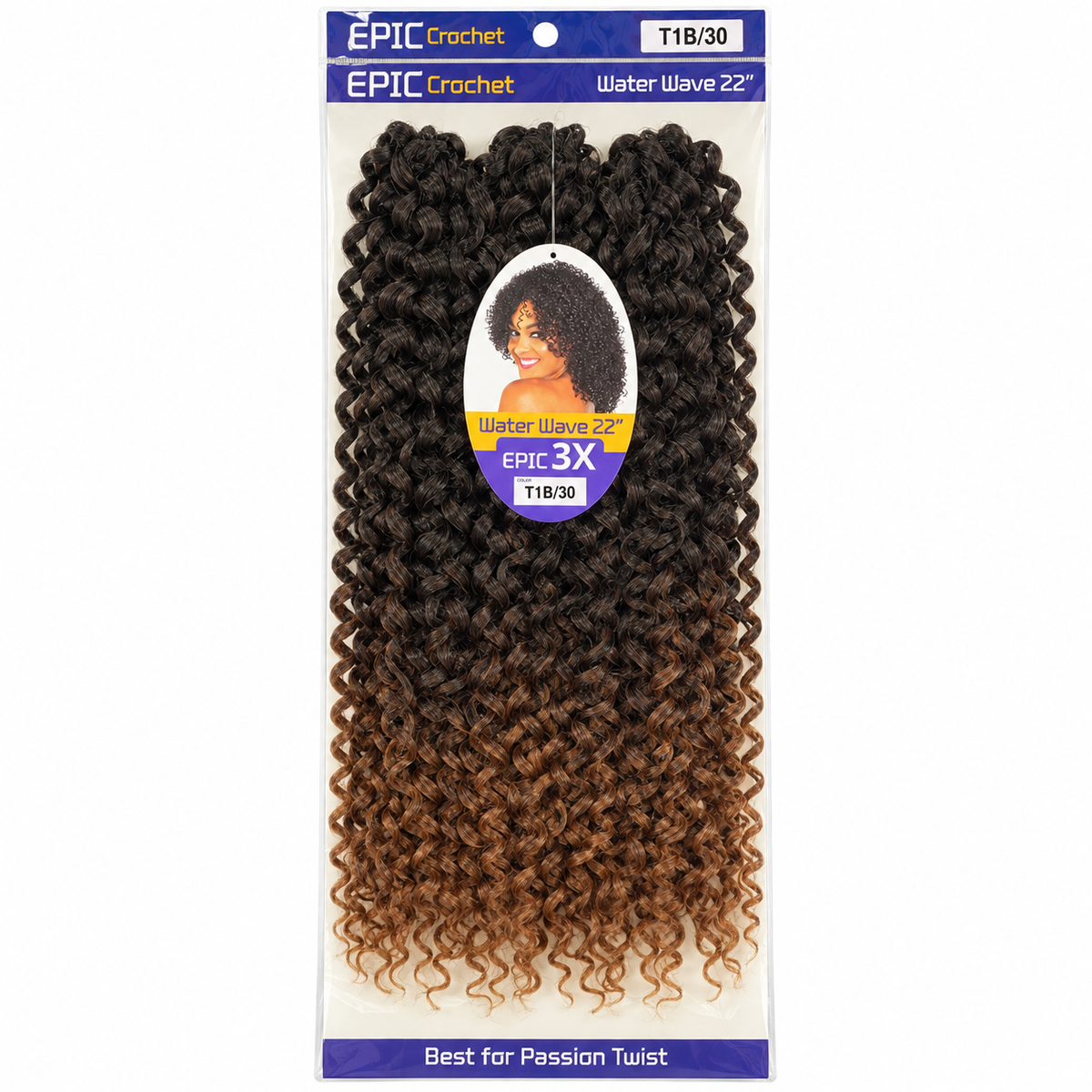 EPIC 3X Water Wave 22" — color T1B/30 package