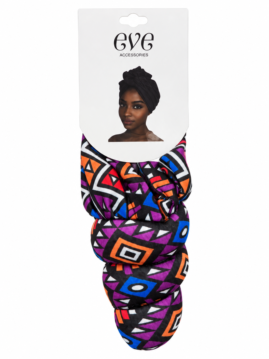 Eve GRH-321 turban - Purple Blue Diamond