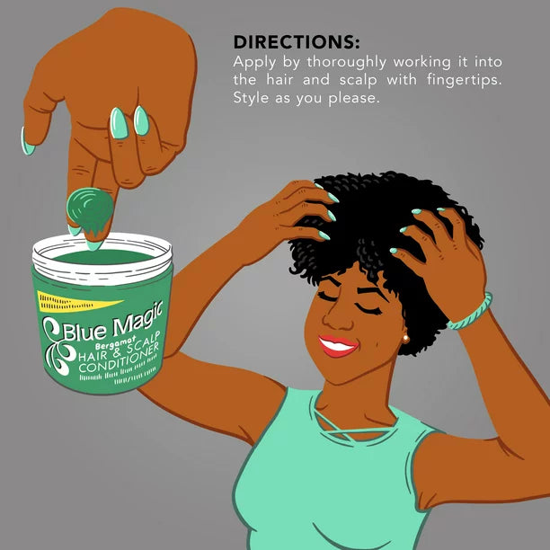 Blue Magic Bergamot Hair and Scalp Conditioner - 12 oz