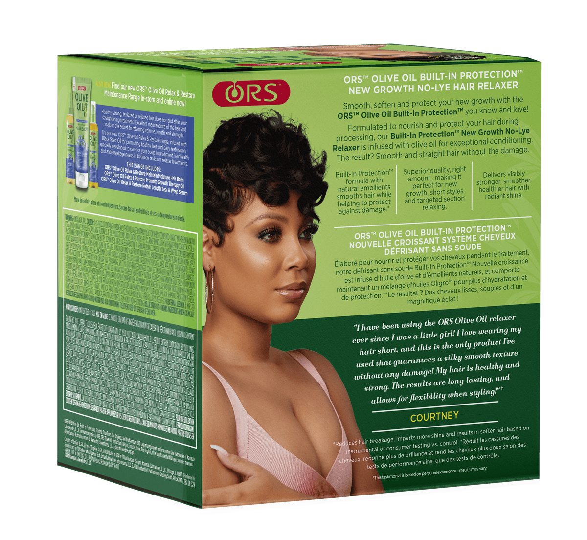 ORS Olive Oil New Growth No-Lye Relaxer Kit, Normal strength