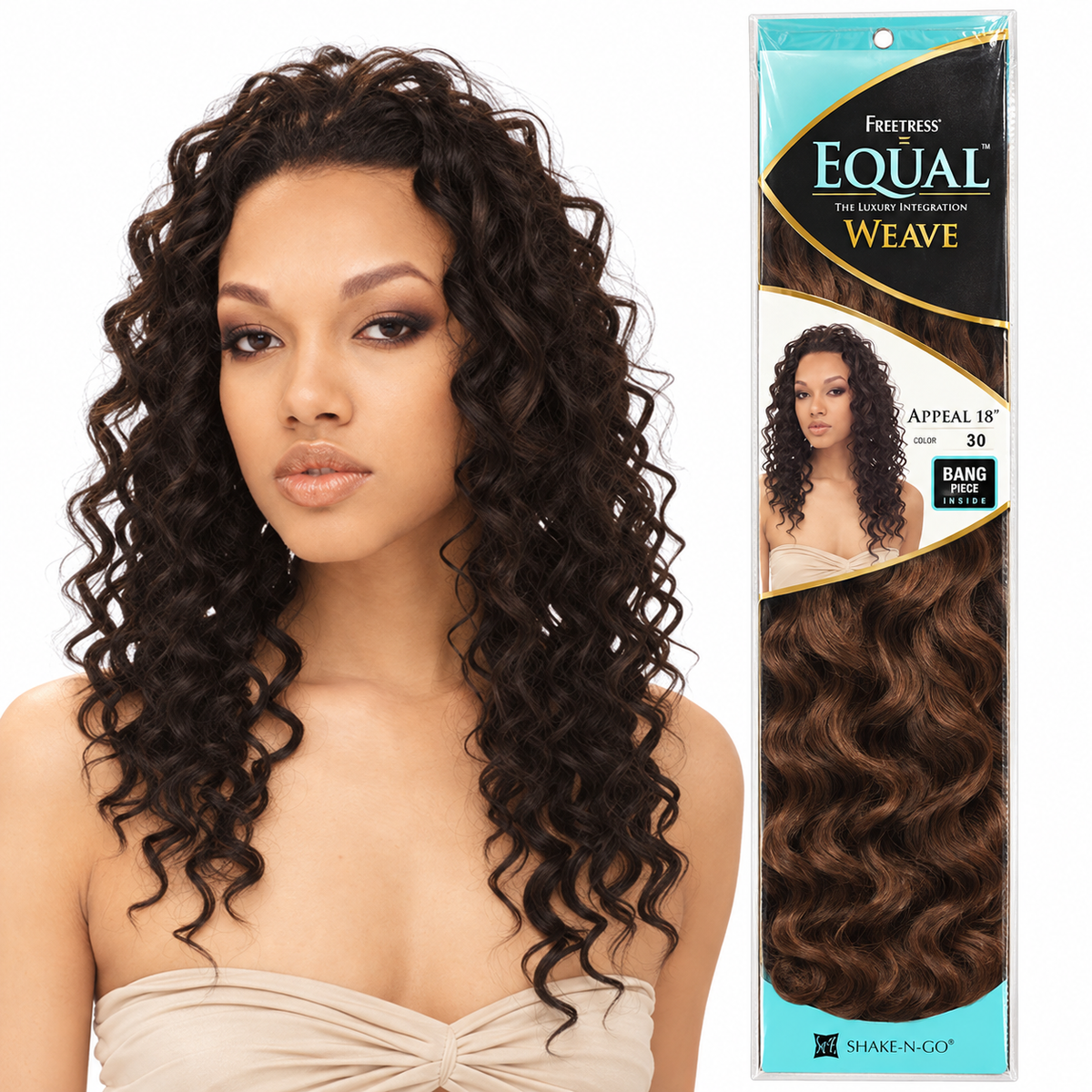 Freetress Equal Appeal 18 inch color 30 package and restored catalog styling example