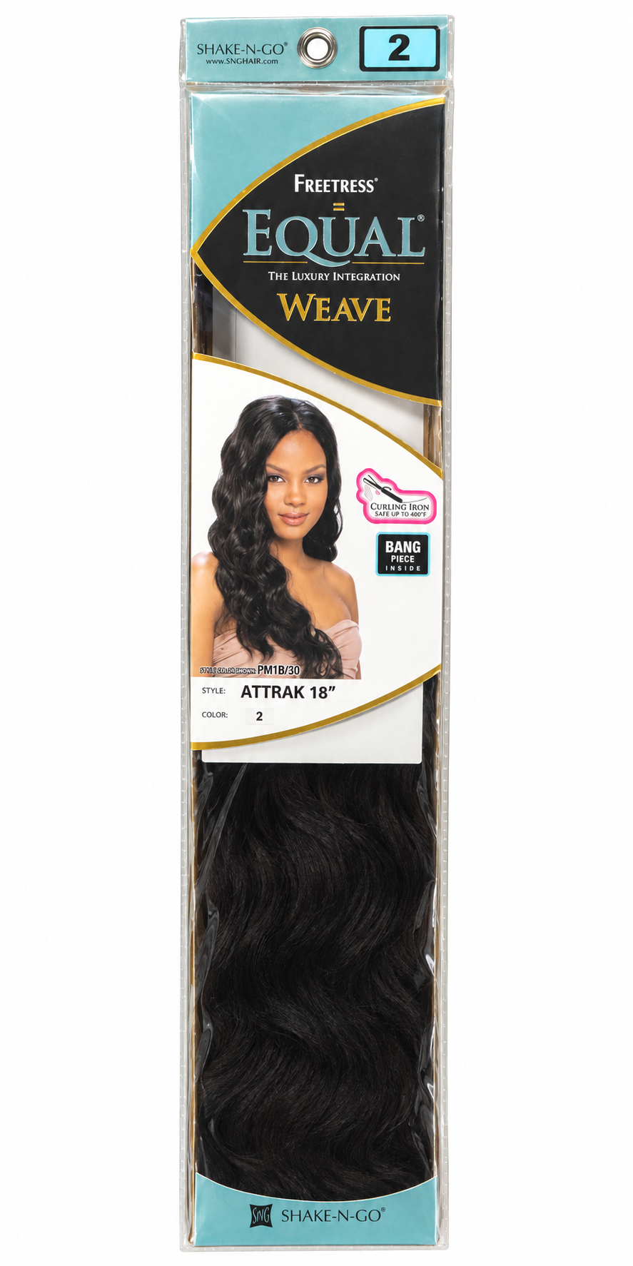 Freetress Equal Attrak 18 inch synthetic weave package in color 2