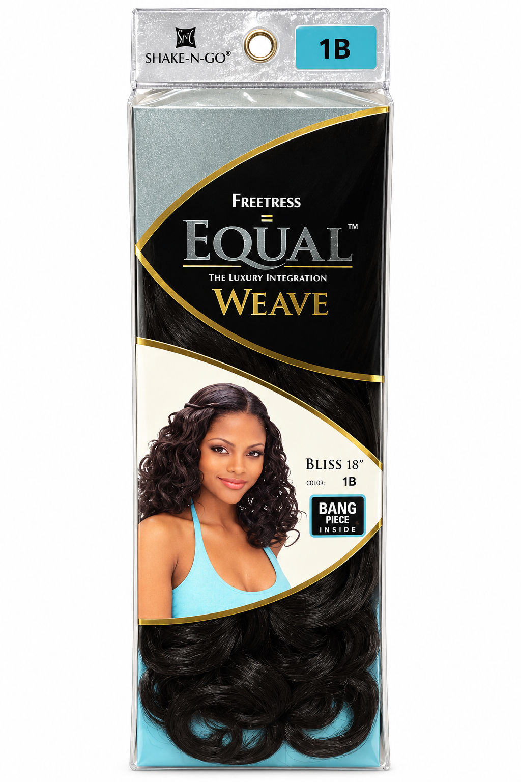 Freetress Equal Bliss 18-inch synthetic weave package color 1B