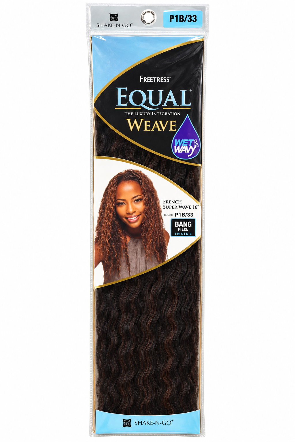 Freetress Equal French Super Wave 16 inch P1B/33 package