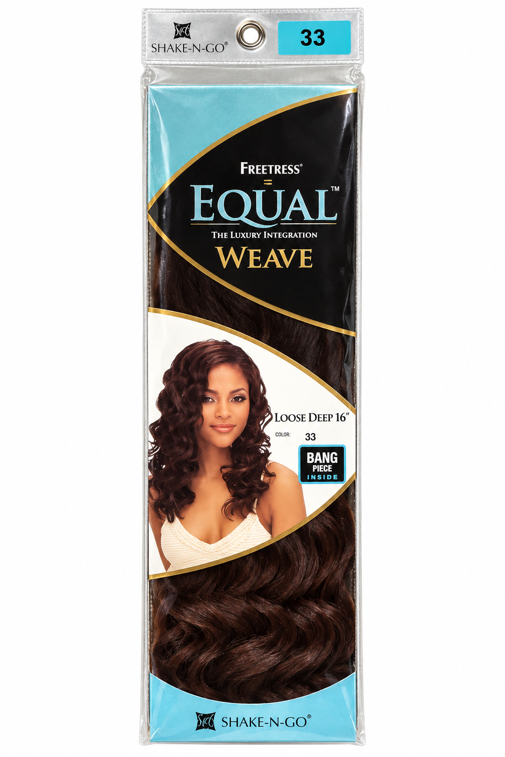 Freetress Equal Loose Deep 16-inch synthetic weave package color 33