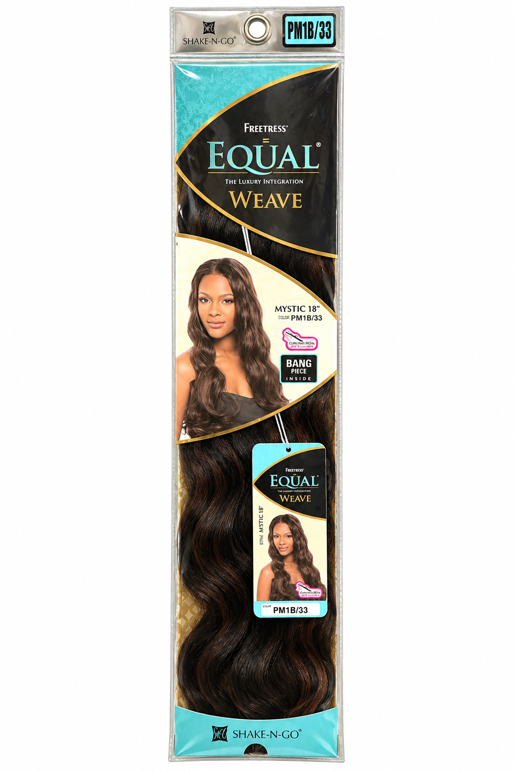 Freetress Equal Mystic 18 inch synthetic weave package in PM1B/33