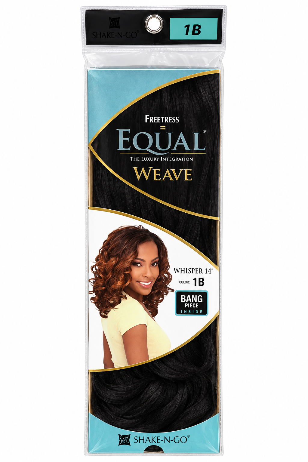 Freetress Equal Whisper 14 inch color 1B package