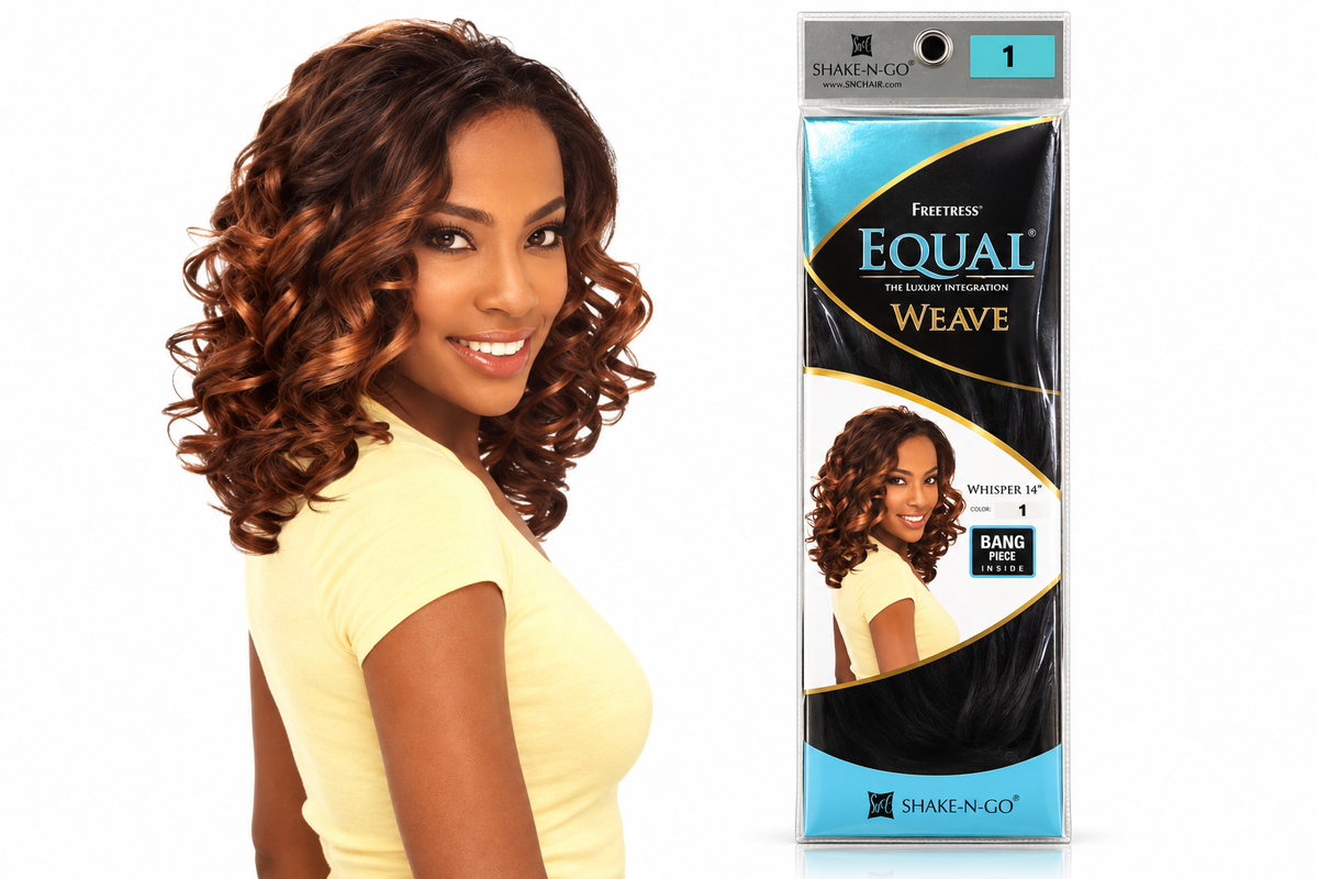 Freetress Equal Whisper 14 inch restored catalog styling example and color 1 package