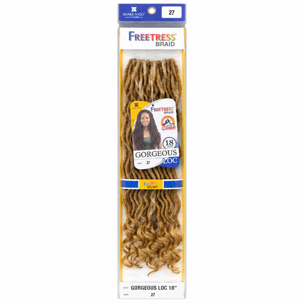 Freetress Gorgeous Loc 18 inch full retail pack color 27
