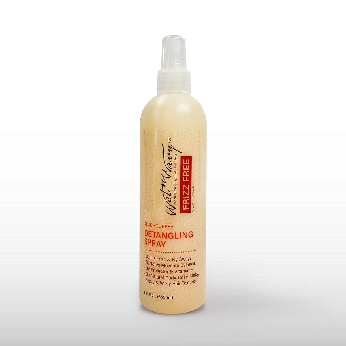 Wet-N-Wavy Frizz Free Detangling Spray - 12 fl oz — front of product packaging