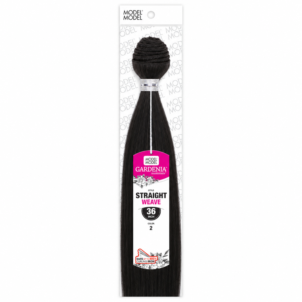 Model Model Gardenia Straight full retail package, color 2, 36 inches, 1 weft bundles