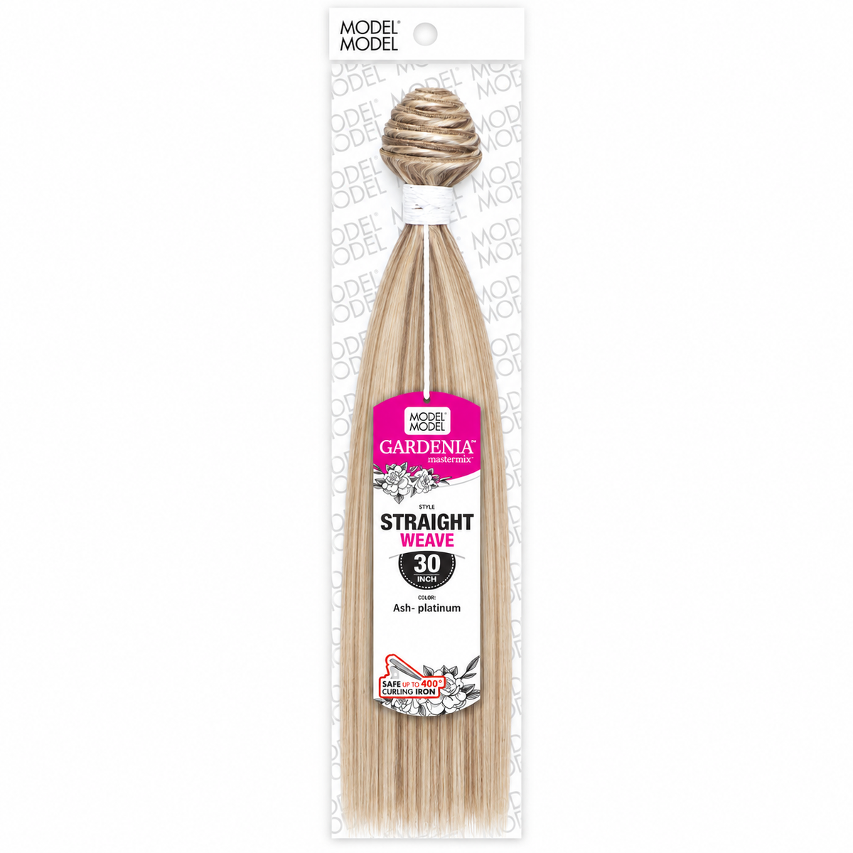 Model Model Gardenia Straight full retail package, color Ash- platinum, 30 inches