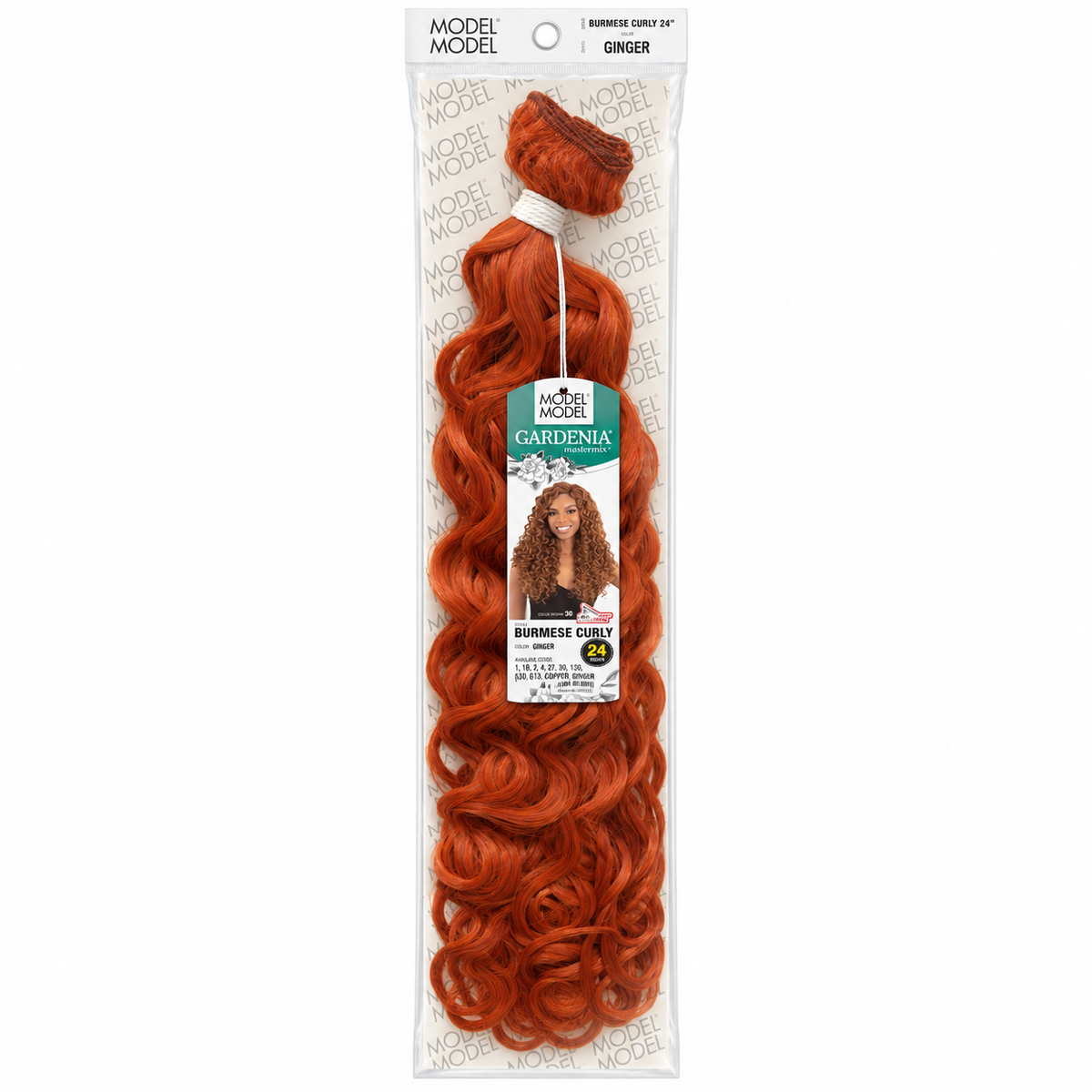 Model Model Gardenia Burmese Curly 24-inch full package, color ginger