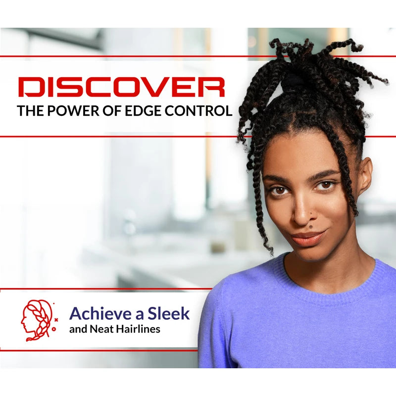 Strong Hold Hair Gel with Argan Oil, Edge Control, Braiding