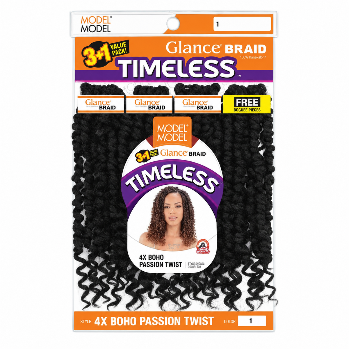 Model Model Glance Timeless 4X Boho Passion Twist full retail package, color 1