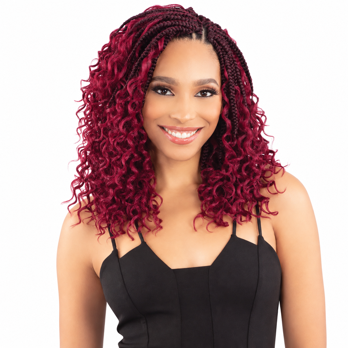Model Model Glance 3X Boho Paradise Box Braid 10" styling model
